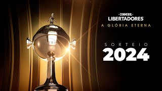 AO VIVO  SORTEIO FASE PRELIMINAR  CONMEBOL LIBERTADORES 2024 [upl. by Nosrac69]