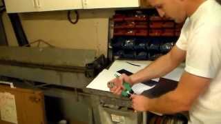 How to use tins snips or aviation snips to cut sheet metal correctly [upl. by Kara-Lynn768]