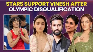 Alia Bhatt Kareena Kapoor Vicky Kaushal React To Vinesh Phogat Disqualification vineshphogat [upl. by Seidel]