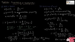 problems on properties of Z transform part 2  EC Academy [upl. by Liuqnoj]