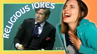 First Time Reacting To DAVE ALLEN  RELIGIOUS JOKES [upl. by Ydnis501]