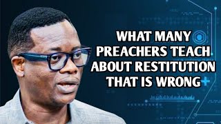 ACCURATE TEACHING ABOUT RESTITUTION A MUST WATCH  APOSTLE AROME OSAYI [upl. by Idet]