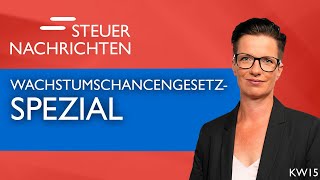 Wachstumschancengesetz SPEZIAL  Steuernachrichten Update 1524 [upl. by Nivlak277]