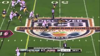 2013 BCS National Championship Game  1 Notre Dame vs 2 Alabama Highlights [upl. by Etteuqal]