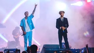 Justin Bieber  Never Say Never ft Jaden 🤩 Live from the Freedom Experience [upl. by Aihsram]