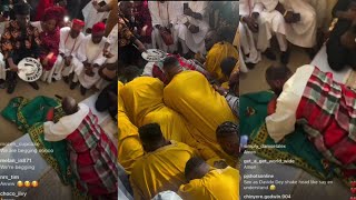 Davido Takes Marriage Vows After Paying Chioma Brides Price As He Is Taking Blessing From Her Family [upl. by Berkin]