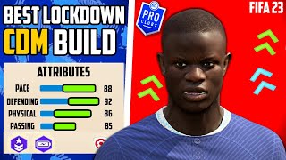 FIFA 23 PRO CLUBS  THE BEST INSANE META CDM BUILD⚡🛡️ KANTE RECREATION BUILDFACE [upl. by Ahsyak]