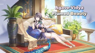 AgaveVidya Plumed Beauty Skin Review  Snowbreak スノウブレイク [upl. by Yemiaj]