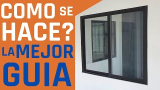 🏢 VENTANAS DE ALUMINIO CORREDIZAS 🔥 Linea 2 Pulgadas 👷✏️📘 Como Hacer Ventanas De Aluminio ✅✅ [upl. by Ernald273]