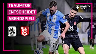 TSV 1860 München  Hallescher FC Highlights mit LiveKommentar  3 Liga  MAGENTA SPORT [upl. by Selwin379]