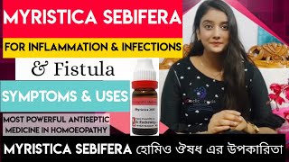 Myristica Homeopathic Medicine Bangla  Homeopathic Antiseptic Medicine  Medicine for Fistula [upl. by Ulric720]