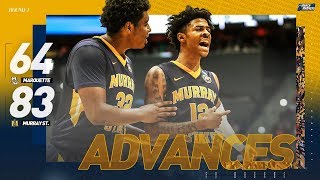 Watch Murray State Ja Morant roll past Marquette in first round of NCAA tournament [upl. by Miarhpe]