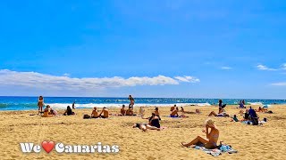 Beach Walking Tour  Maspalomas Canary Islands  4K  We❤️Canarias [upl. by Atiuqehc692]