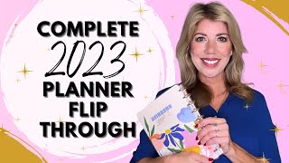 COMPLETE 2023 PLANNER FLIP THROUGH  THE HAPPY PLANNER [upl. by Apgar]