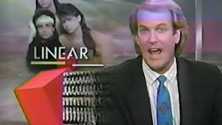 Pop music group Linear on Entertainment Tonight 1990 [upl. by Turley]