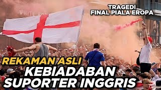 ULAH SUPORTER TIMNAS INGGRIS DI FINAL EURO YANG TEREKAM KAMERA LUAR STADION Alur cerita [upl. by Hamitaf]