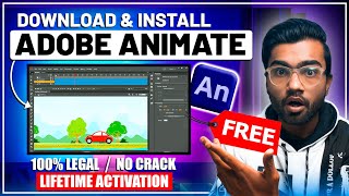 How to Download Adobe Animate for FREE in PC amp Laptop 2024 No Crack  100 Legal [upl. by Ahsieki]