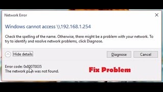 Windows 10 Network Path Was Not Found 0x80070035 Possible Fix  BlueLight [upl. by Weaks979]