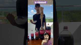 MASUKIN MENTOS DALAM COLA BERBAGAI UKURAN ⁉️ Andcarli art pintar funny [upl. by Prud]