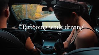 •Tattooing while driving• [upl. by Masry]