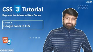 Fonts In CSS  How To Use and Import Google Fonts In Website [upl. by Dilly657]