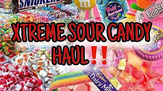 Xtreme Sour Candy Haul😱😱PART 1  Unboxing  Asmr😶‍🌫️ [upl. by Anerrol428]