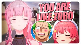 Callis pon moment that makes Miko compare her to Zoro from One Piece  Hololive EN Clip [upl. by Rubi]