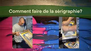 Comment faire de la sérigraphie Impression du tshirt 👕 [upl. by Lark]