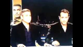 Jean Dujardin et George ClooneyJT 20H [upl. by Llerahc]