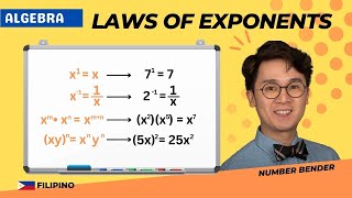 Laws of Exponents Simplifying Exponential Expressions  Filipino  ALGEBRA PAANO [upl. by Nytsirk]