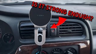 LISEN MagSafe 15W Car Mounted Charger  Review [upl. by Nanny]