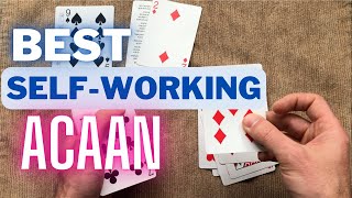 BEST SelfWorking ACAAN A Card at Any Number Easy Card Trick  No Sleight of Hand [upl. by Ennairam50]