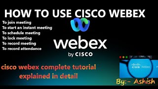 HOW TO USE CISCO WEBEX MEETINGS APPWebex Meetings  TutorialCiscoWebexMeeting webex CiscoWebex [upl. by Goldberg383]