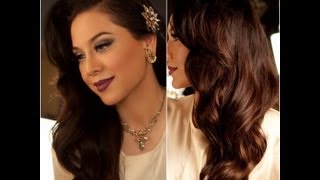 1940s Inspired Hair Tutorial  Old Hollywood Glamour  Vegasnay [upl. by Ree]