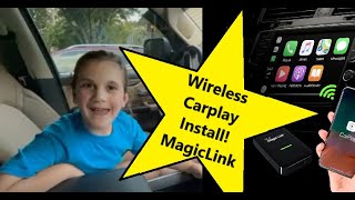 UConnect 4 UConnect 4CNAV Wireless Apple CarPlay by Magic Link Install [upl. by Nebe475]