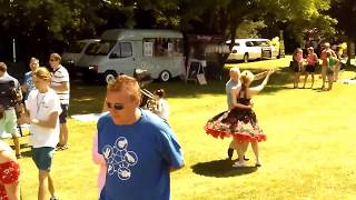 The Rocking Rebels Jive Dance Flash Mob Gin in the Park Maidenhead [upl. by Mellisent]