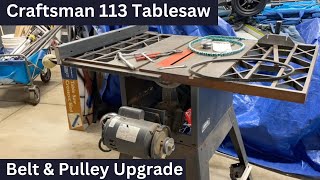 1 Craftsman 113 Upgrade Drive Pulleys and Belt Replacement Guide [upl. by Retha]