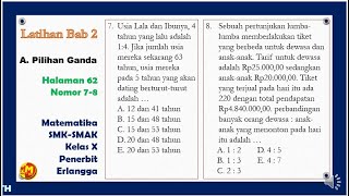 Sistem Persamaan Linier Soal Cerita Soal Latihan BAB 2 Halaman 62 Nomor 78 Matematika SMK Kelas X [upl. by Allsun]