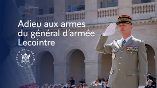 Adieu aux armes du général darmée Lecointre [upl. by Hazlip]