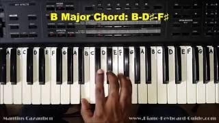 How to Play the B Major Chord on Piano and Keyboard [upl. by Elyrehc]