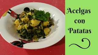 Acelgas con Patatas  Receta fácil rápida y saludable [upl. by Eceirehs]