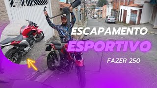 ESCAPAMENTO ESPORTIVO FAZER 250 [upl. by Philemon]