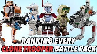 Ranking Every LEGO Star Wars Clone Trooper Battle Pack 20072023 [upl. by Briana]