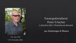 Trauergottesdienst Peter Erlacher [upl. by Nahtanaoj]