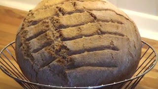 DinkelVollkornbrot selber backen aus frisch gemahlenen Körnern [upl. by Holmes]