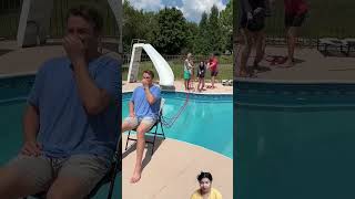 Pool games pool prank summer funny swimming game family challenge comedyfilms [upl. by Edahc]