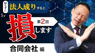 【会社設立のメリット・デメリット】個人事業主が「合同会社で」法人成りする場合の注意点とは？【税理士が丁寧に解説】 [upl. by Eiramlehcar]