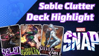 Silver Sable Selene Clutter 13 and 4 climbing back to INFINITE  Marvel SNAP Deck Highlight [upl. by Nolie]