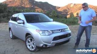 2014 Mitsubishi Outlander GT Test Drive amp 7Passenger Crossover SUV Video Review [upl. by Ekralc]