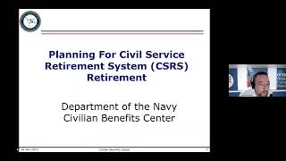 Planning for Civil Service Retirement System CSRS Retirement Training [upl. by Nickie]